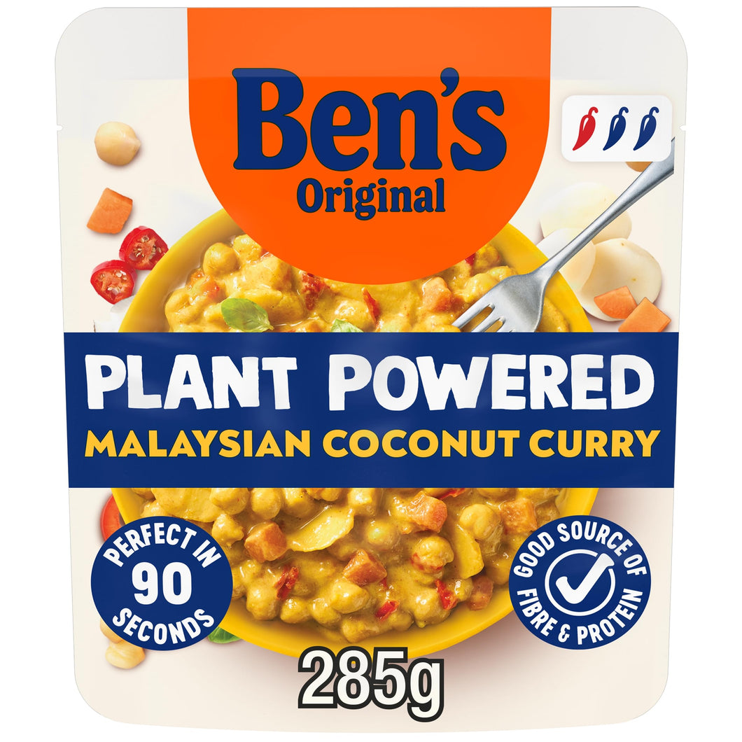 Ben's Original Plant Powered Vegan Malaysian Coconut Curry Meal 285g