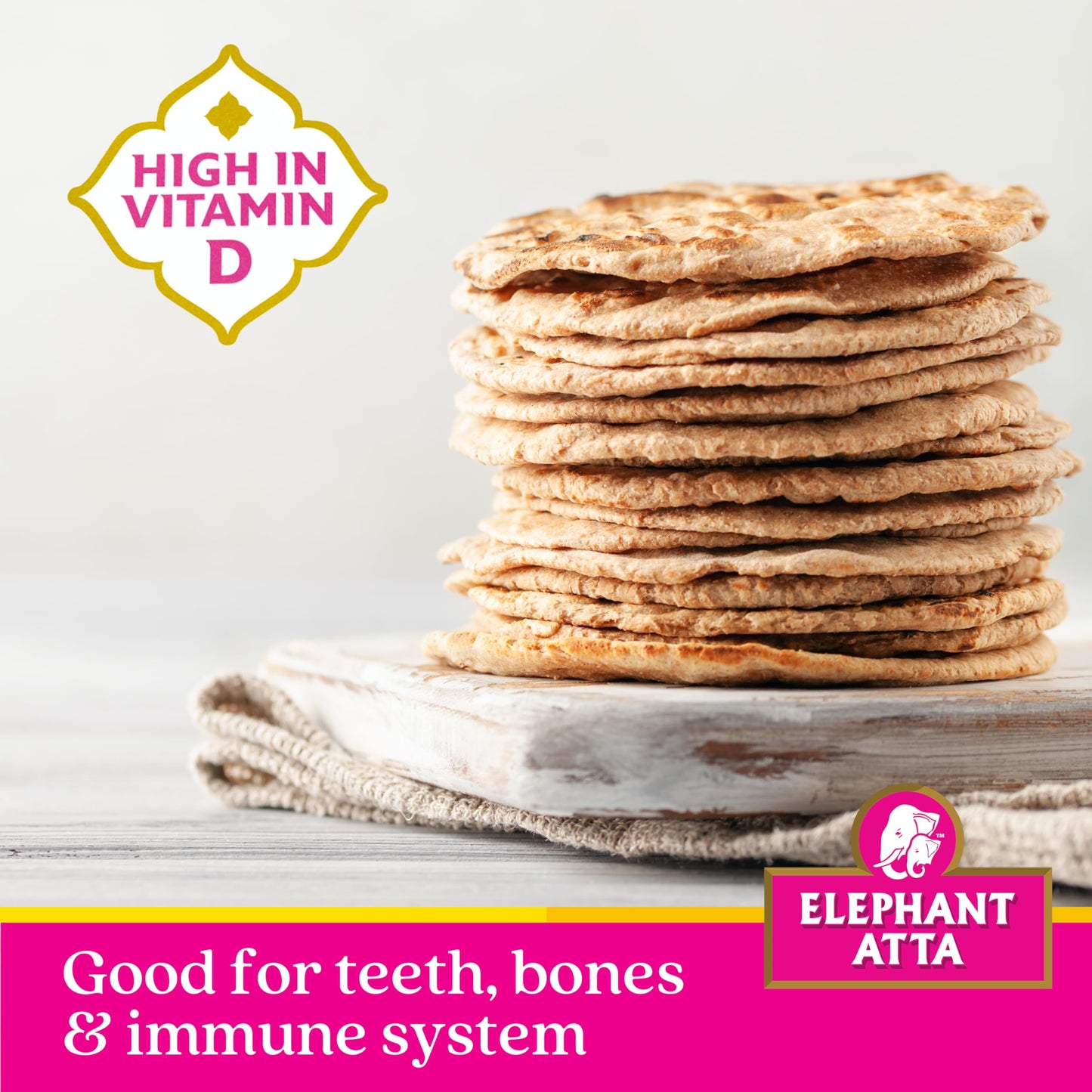 Elephant Atta Medium Atta Flour with Vitamin D | Atta | Vitamin D | Chapatti Flour |