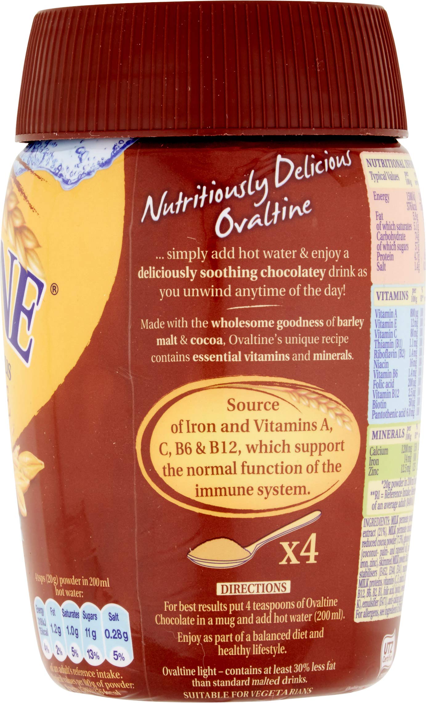Ovaltine Light Instant Chocolate Drink, 300g