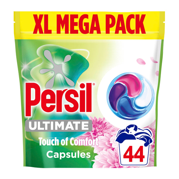 Persil Ultimate Laundry Capsules Touch of Comfort, 44 Washes - 4x Longer-Lasting Fragrance, 4-Action* Nano-Power Technology