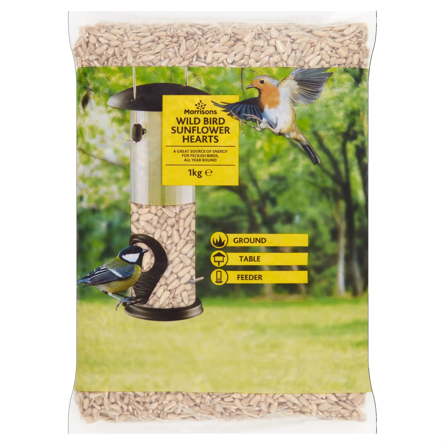 Morrisons Wild Bird Sunflower Hearts 1kg