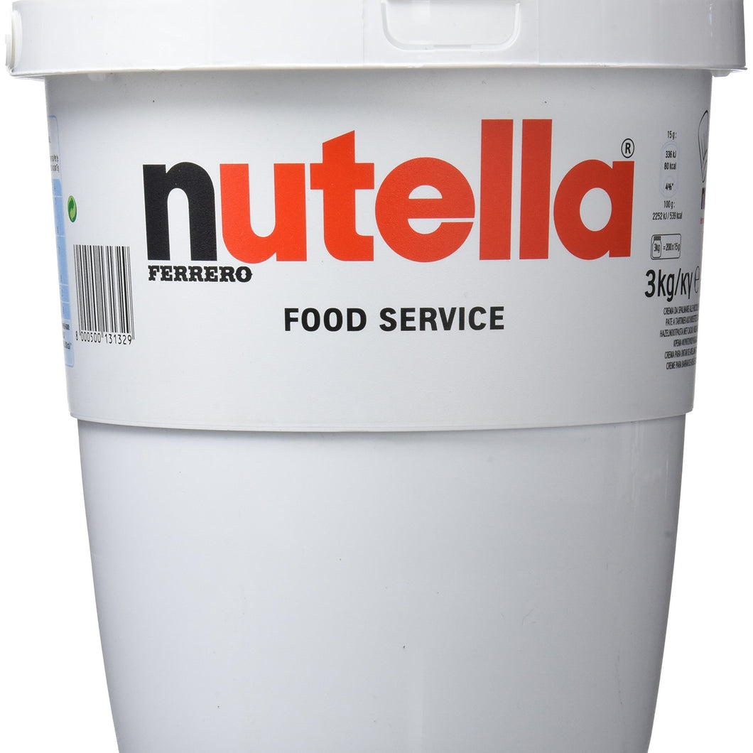 Nutella Chocolate Hazelnut Spread 3kg Tub - 1x3kg