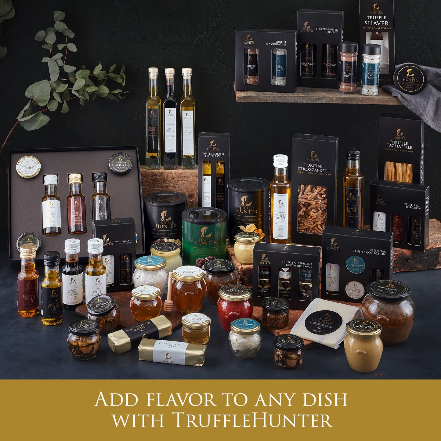TruffleHunter - Black Truffle Mustard - Dijon Mustard - Gourmet Condiments - 180g