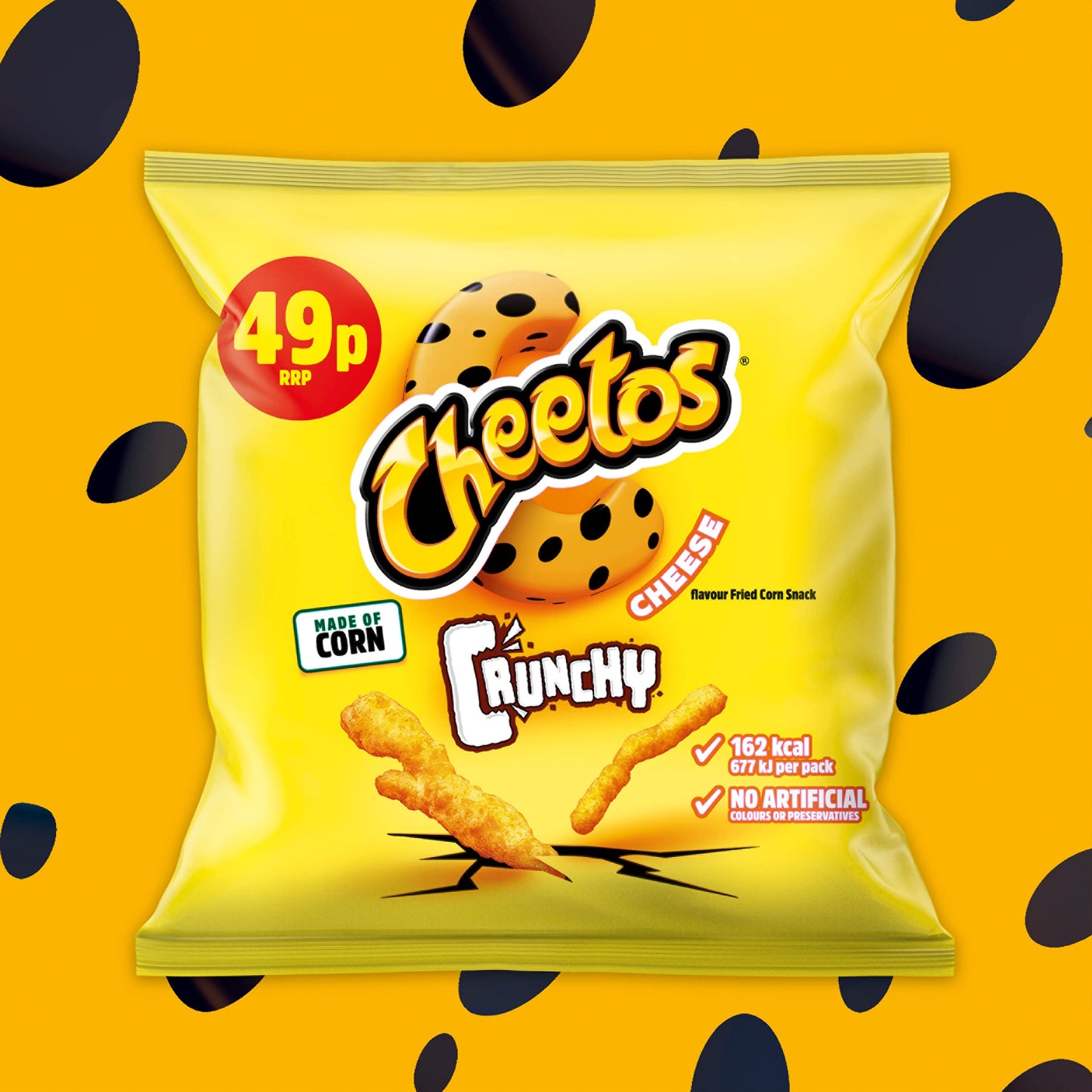 Cheetos Crunchy Cheese Snacks Crisps 49p RRP PMP 30g (Case of 30)