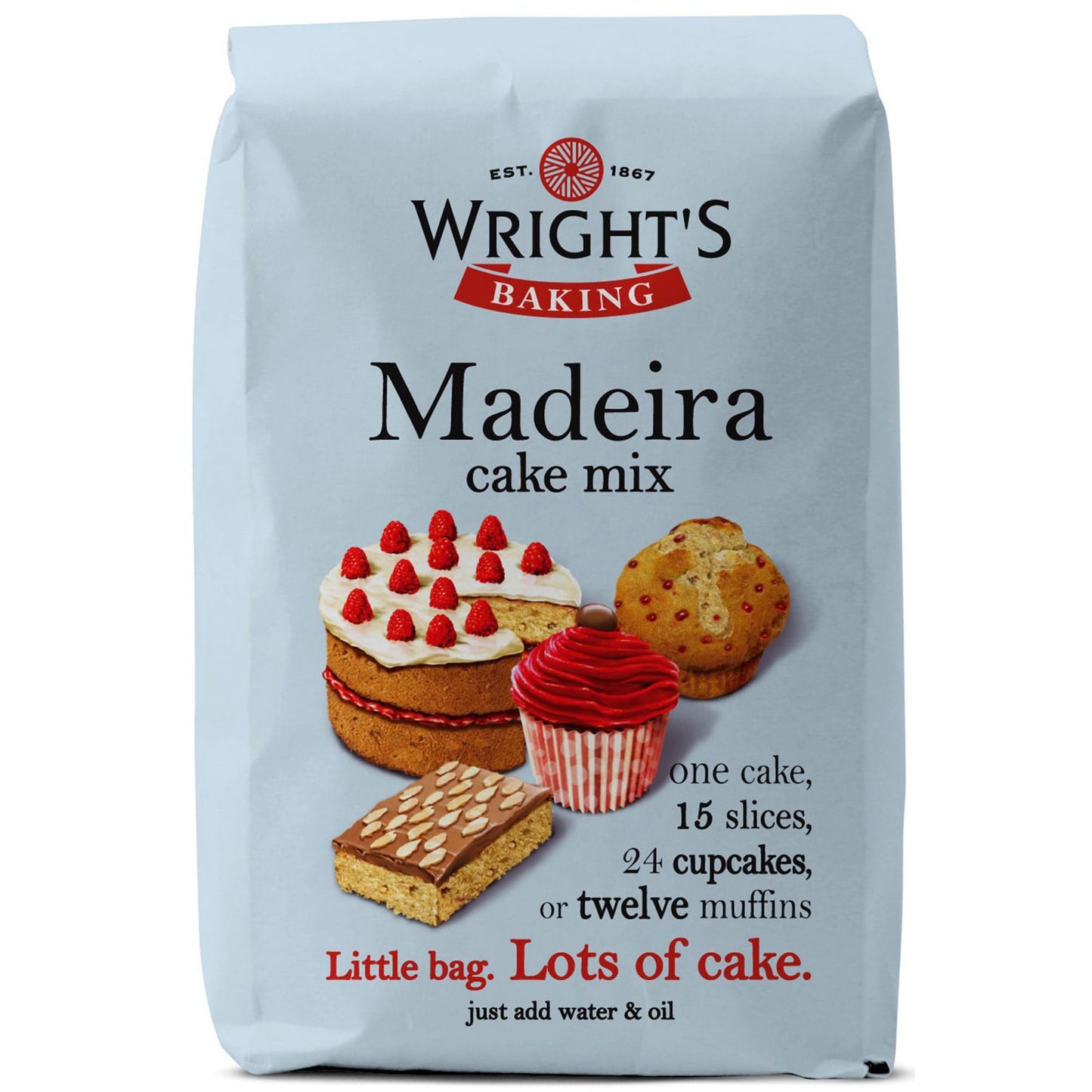 GR Wrights Madeira Cake Mix - 5x500g