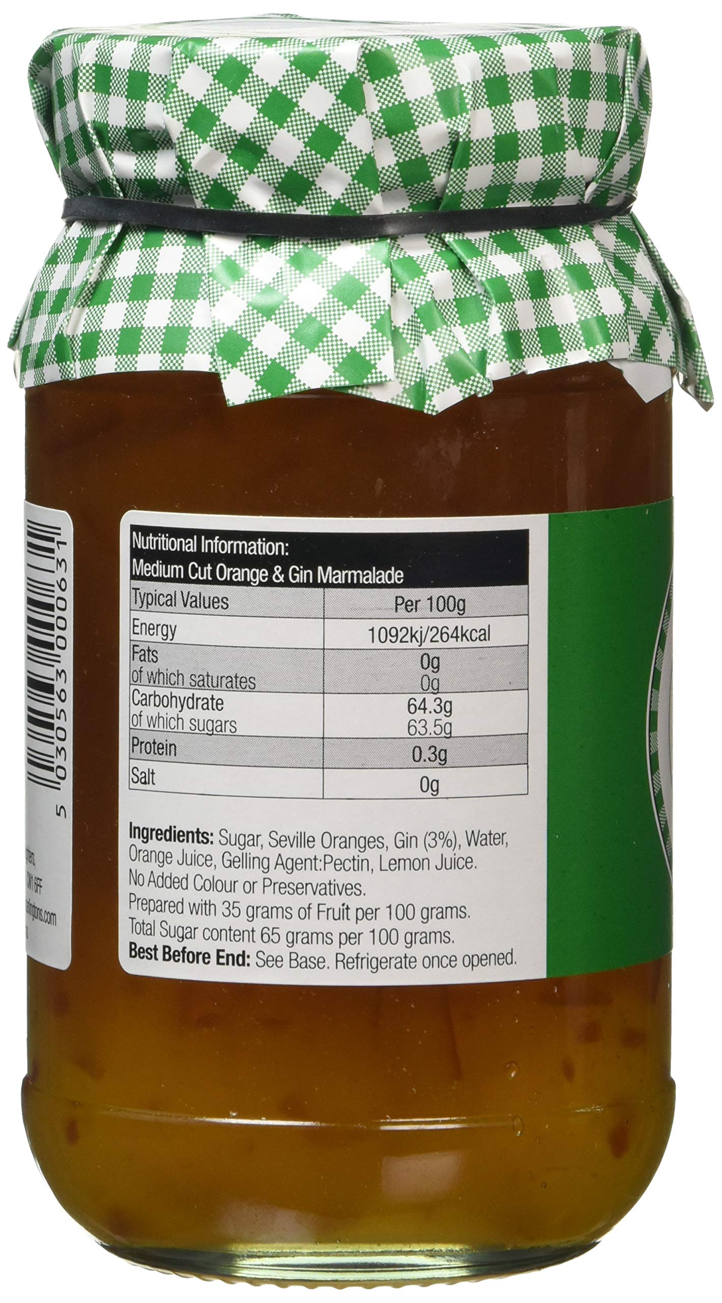 Mrs Darlingtons|Mrs Darlington's Orange and Gin Marmalade 340 g