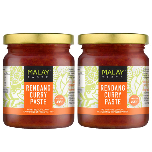 Malay Taste Malaysian Rendang Curry Paste 185g - Pack of 2