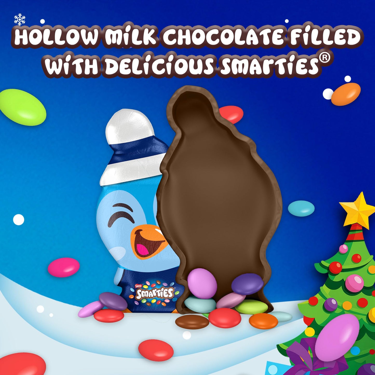 Smarties Milk Chocolate Christmas Penguin 94g | Christmas | Pack of 1