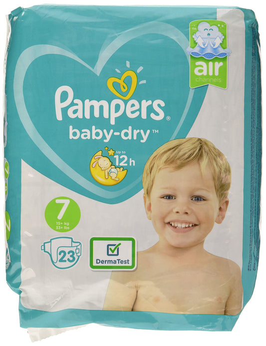 Pampers Baby-Dry Size 7, 23 Nappies