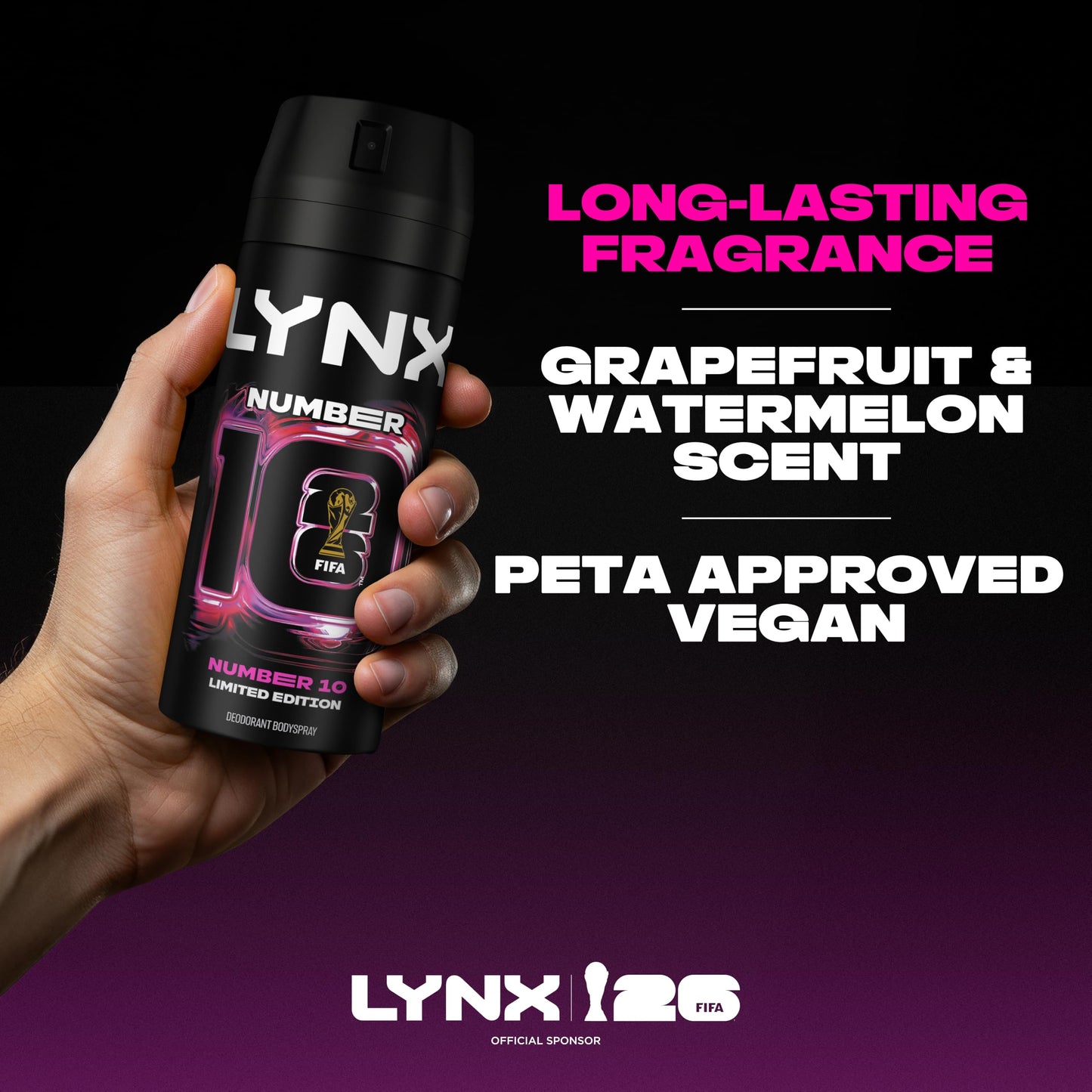 Lynx Limited Edition FIFA Number 10 Aerosol Body Spray 150 ml