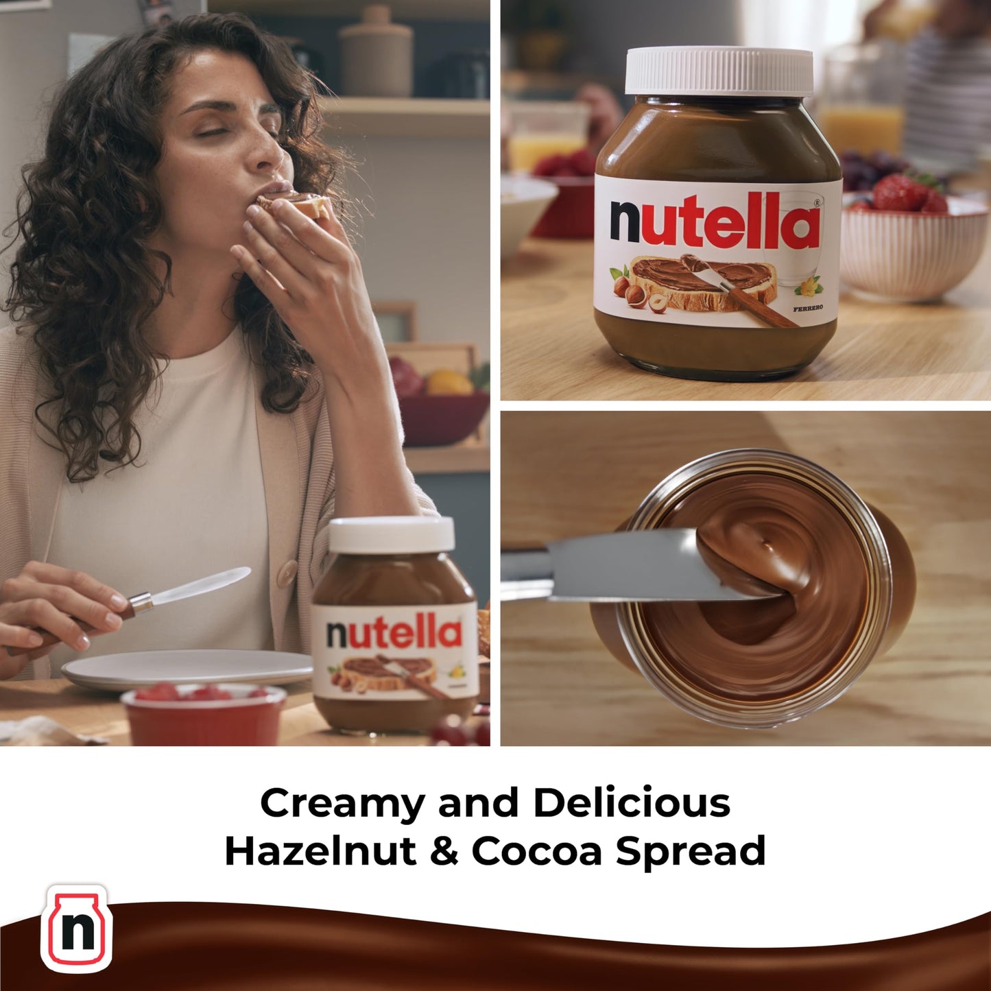 Nutella Hazelnut Chocolate Spread Breakfast 1kg Jar