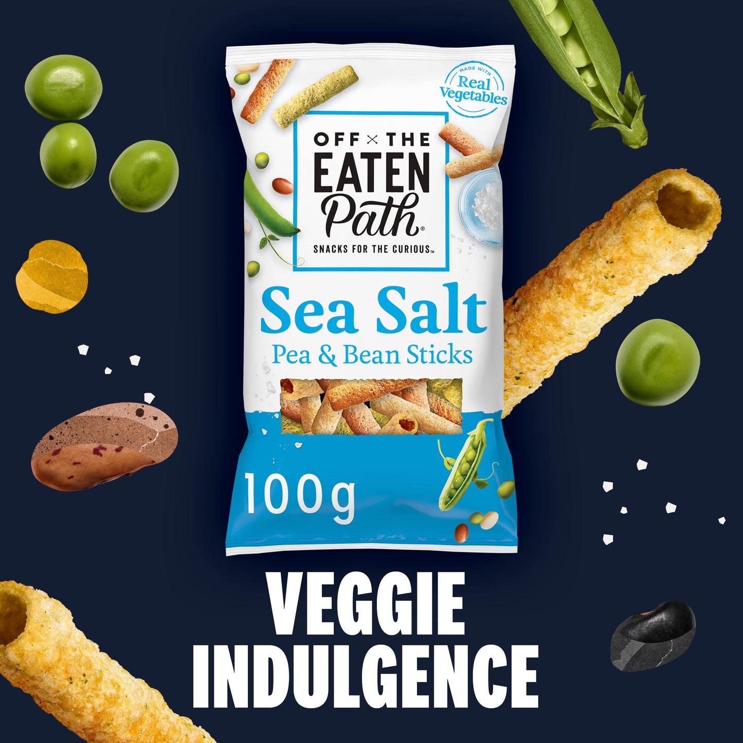 Off the Eaten Path Sea Salt Bean Sticks 100g
