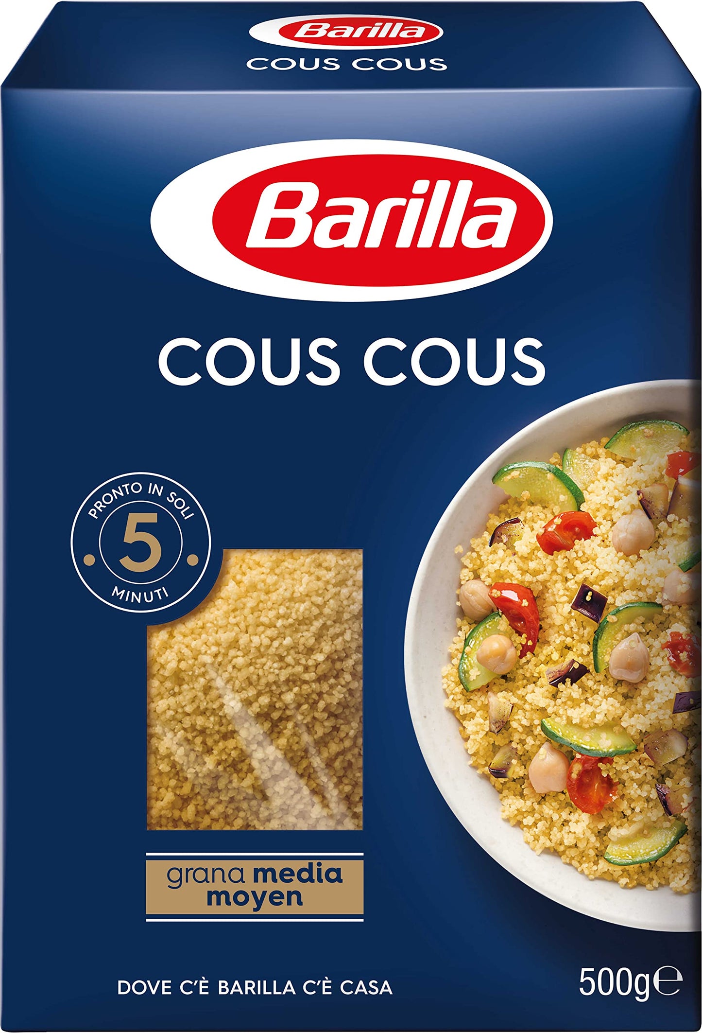 Pasta Barilla Cous-Cous 500g Medium Grain! Easy Cook! 100% Italian!