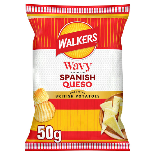 Walkers Wavy Spanish Queso Cheese Sharing Crisps 150g