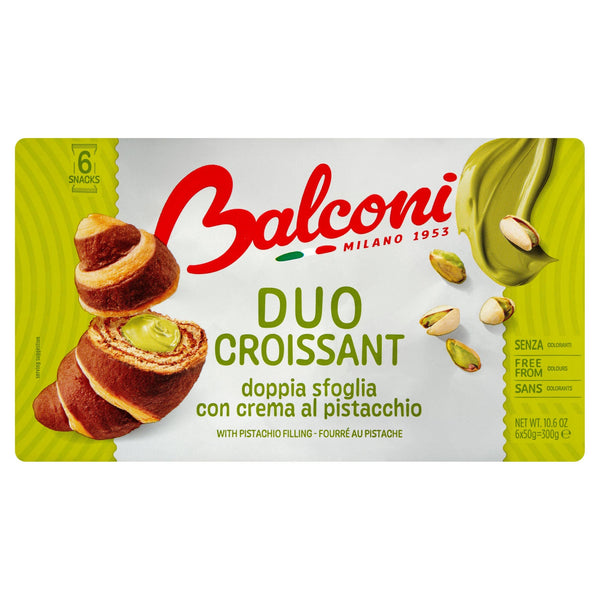 Balconi Duo Croissant with Pistachio Filling 6 x 50 g (300g)