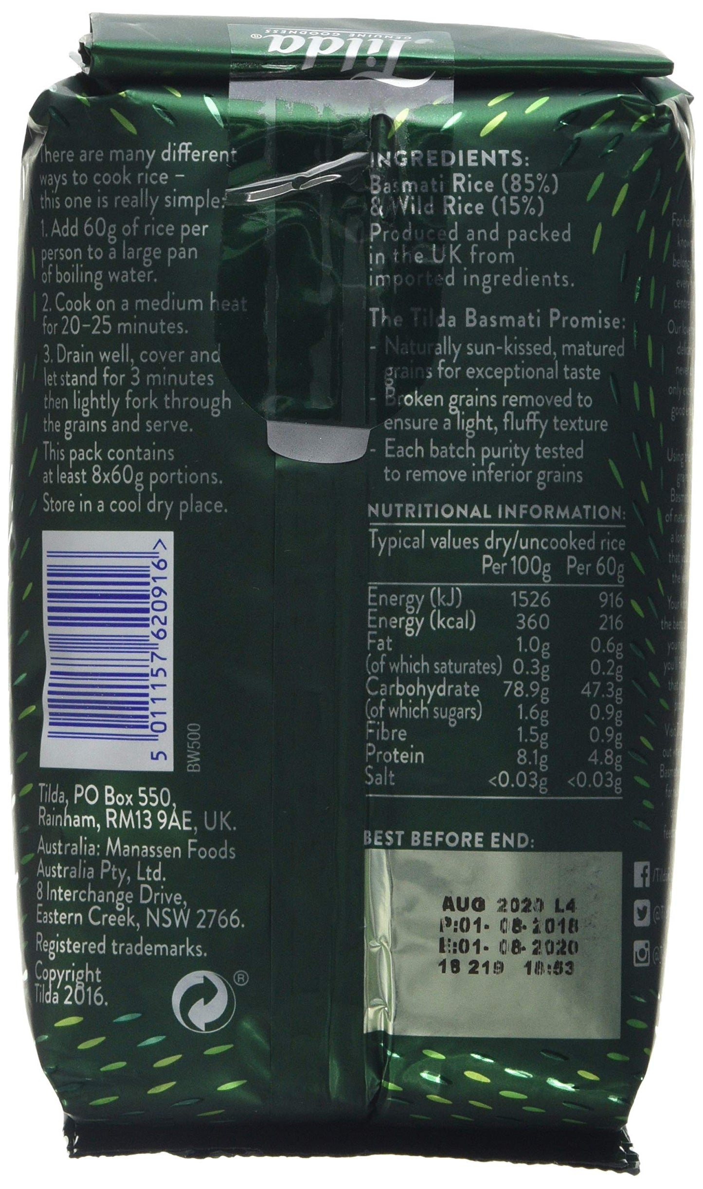 Tilda Basmati & Wild Rice 500G