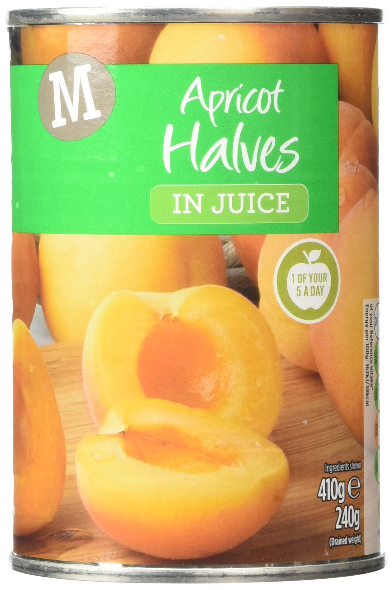 Morrisons Apricot Halves in Juice, 410g