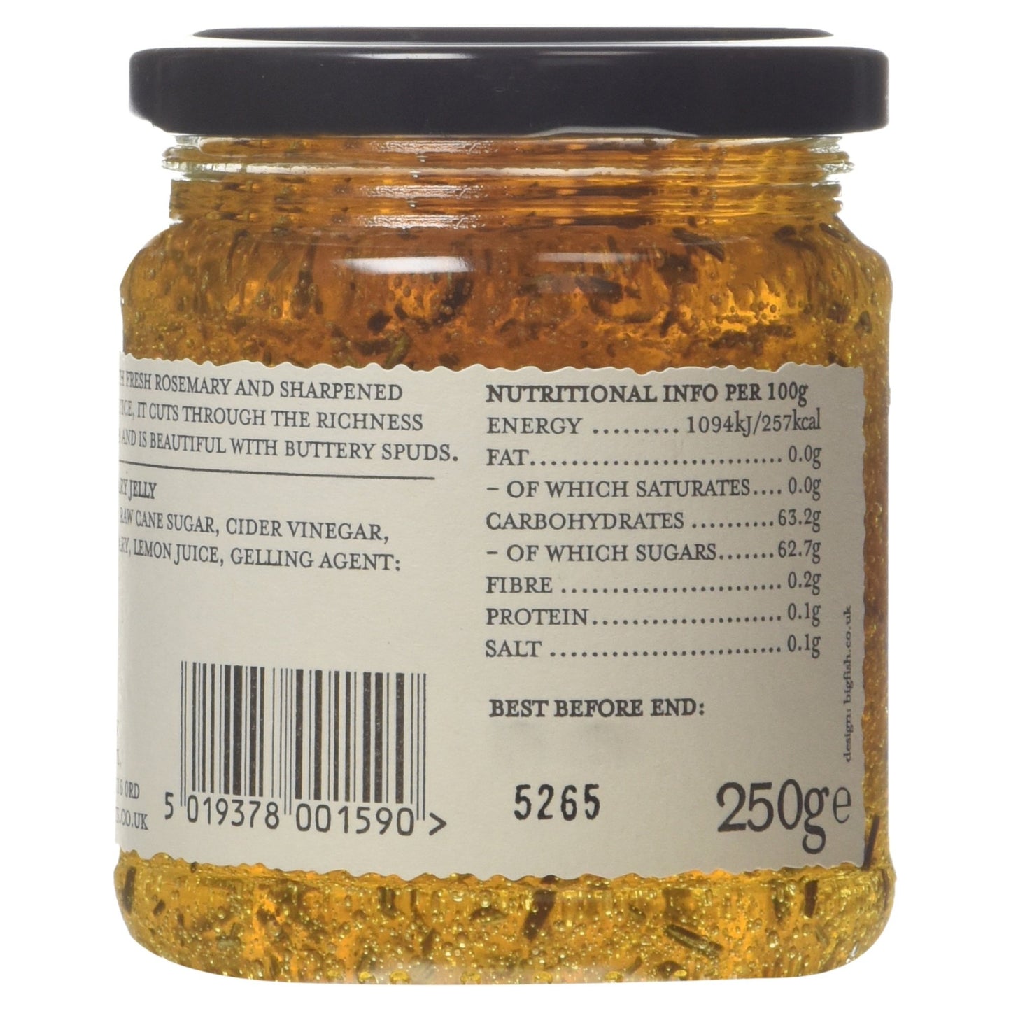 Tracklements Zingy Rosemary Jelly, 250g