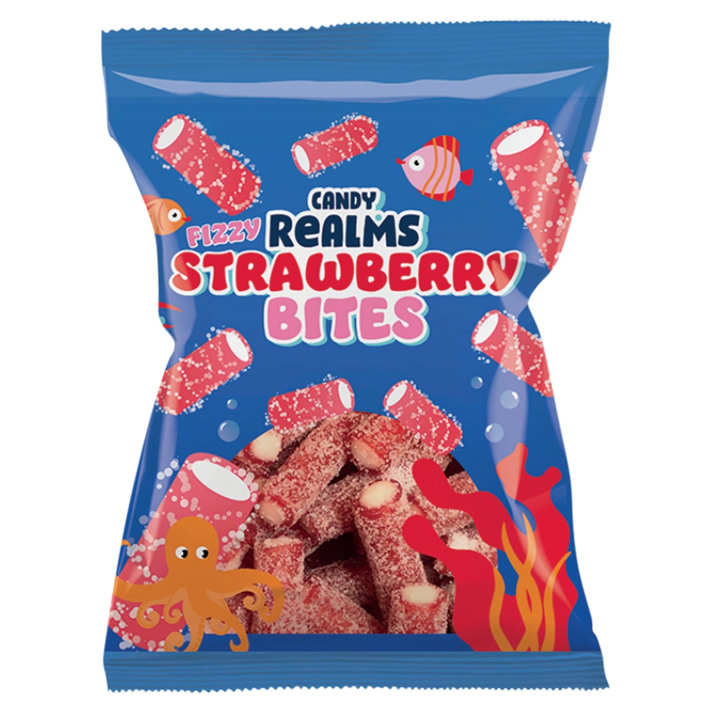 Candy Realms Fizzy Strawberry Bites 170g