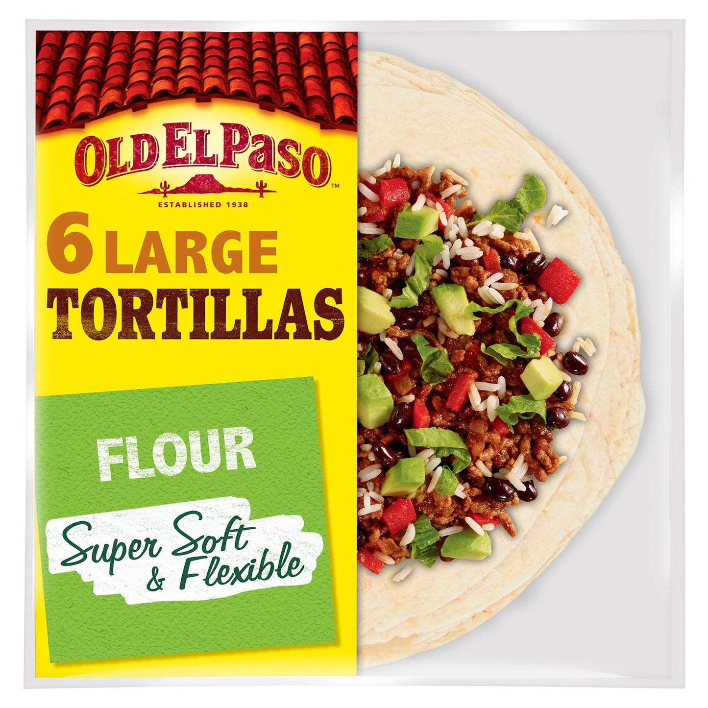 Old el Paso Large Super Soft Flour Tortillas, 350 g