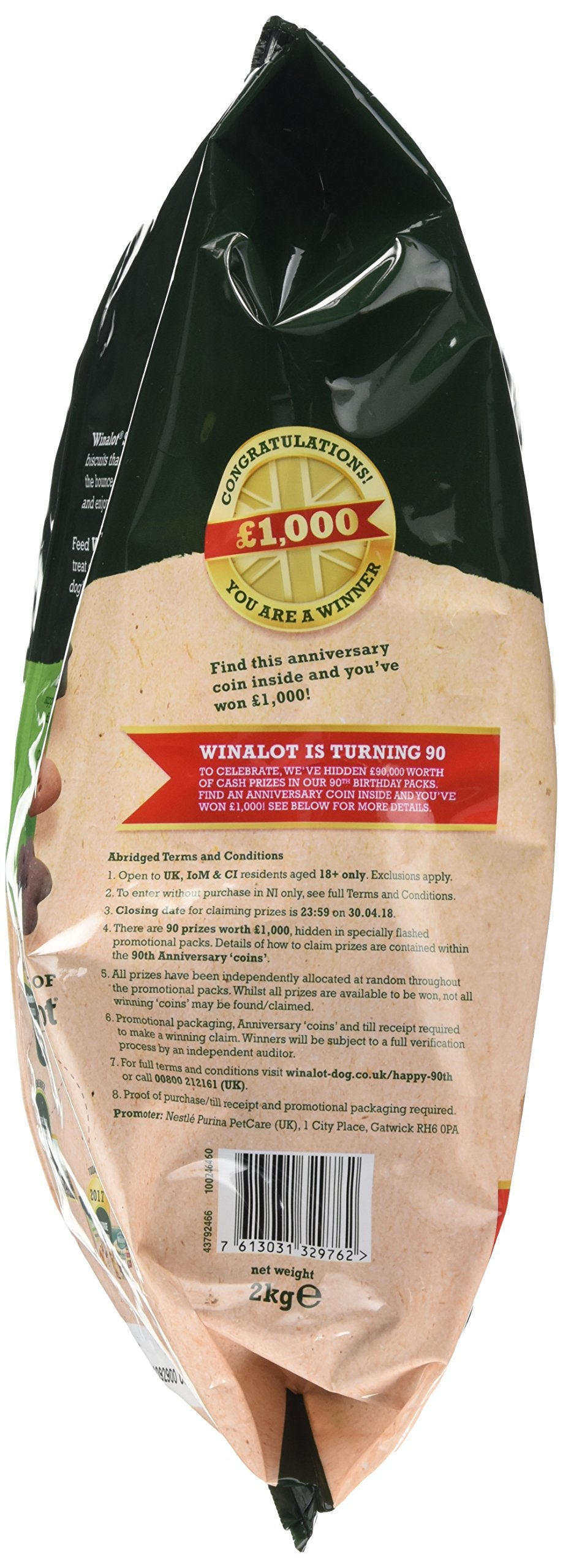 Winalot Shapes Dog Treats, 1.8KG