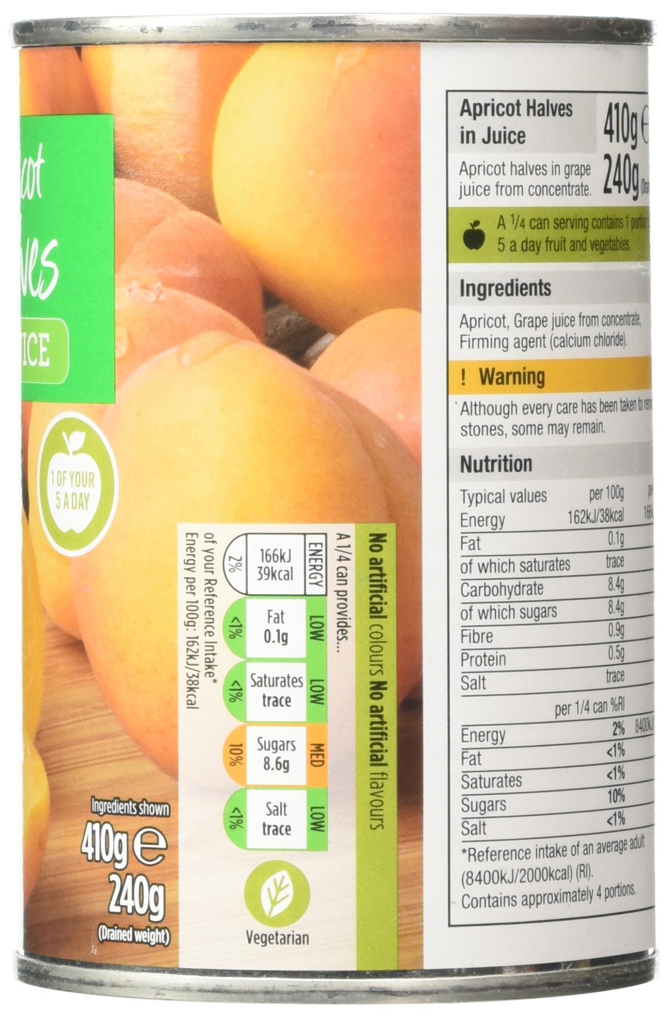 Morrisons Apricot Halves in Juice, 410g