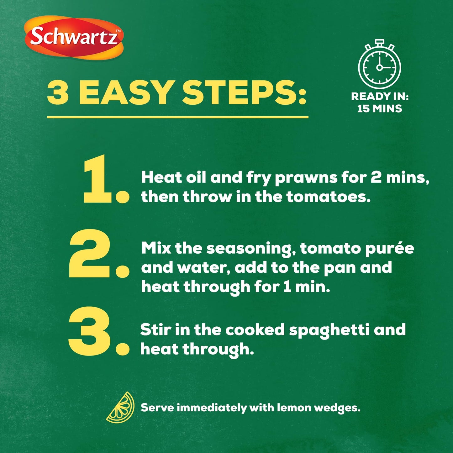 Schwartz x Bella Italia Gamberoni Garlic & Chilli Prawn Spaghetti Recipe Mix, 35g