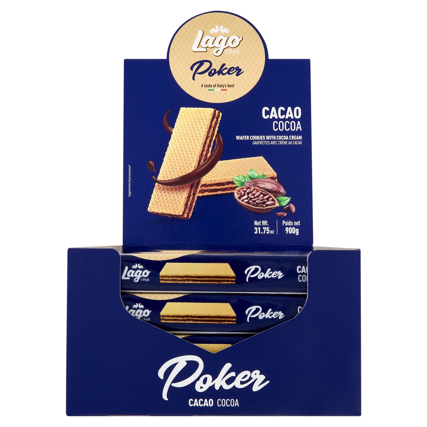 Lago Poker Cacao Cocoa Crème (20x45g)