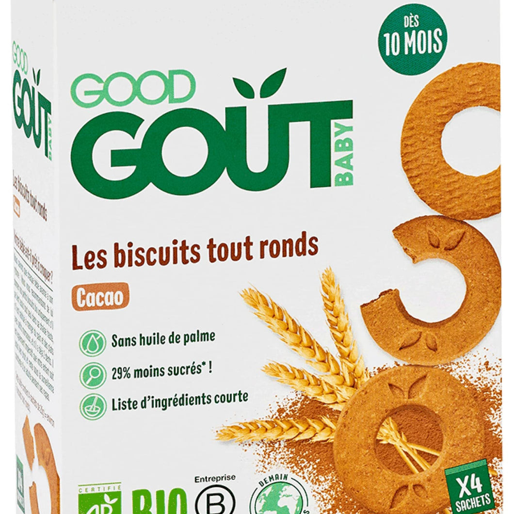 Good Goût Organic Round Cocoa Biscuits