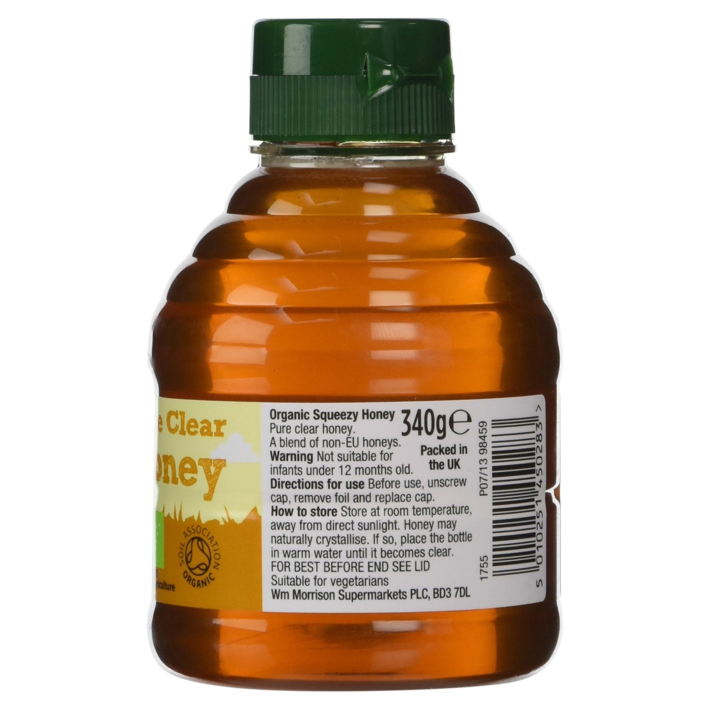 Morrisons Squeezy Organic Honey 340g
