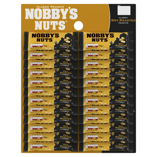 Nobby's Nuts Dry Roasted Peanut, 50 g (Pack of 24)