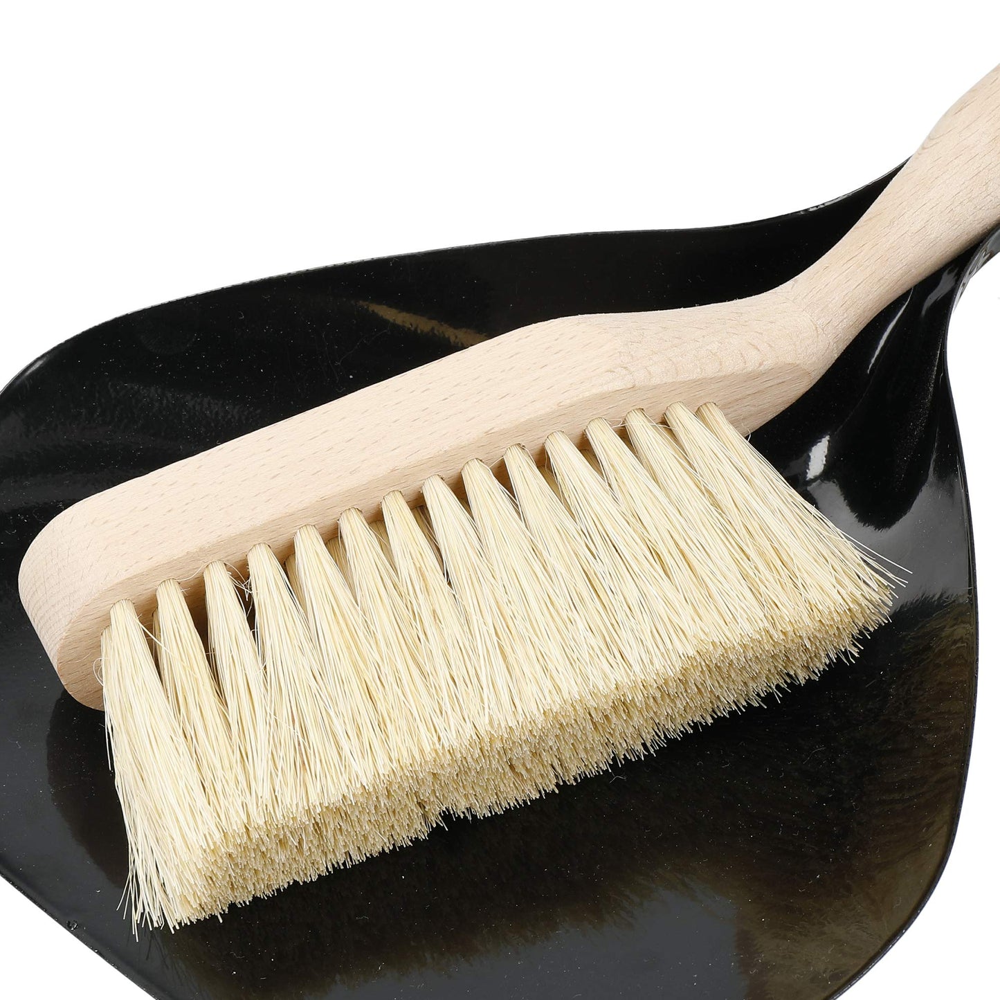 Natural Elements Eco Dustpan and Brush, Beechwood and 100% Recycled Plastic, 33 x 21.5cm,NEDPBSETCOCO