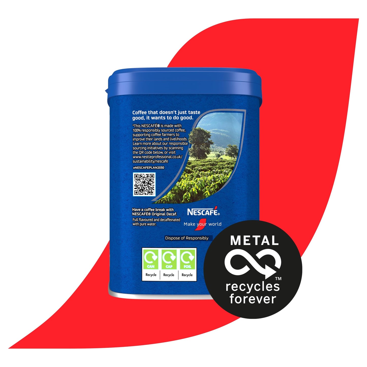 NESCAFÉ Original Decaf Instant Coffee 500g Tin