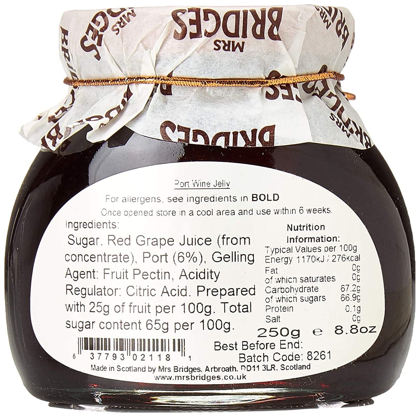 Mackays Mrs Bridges Port Wine Jelly