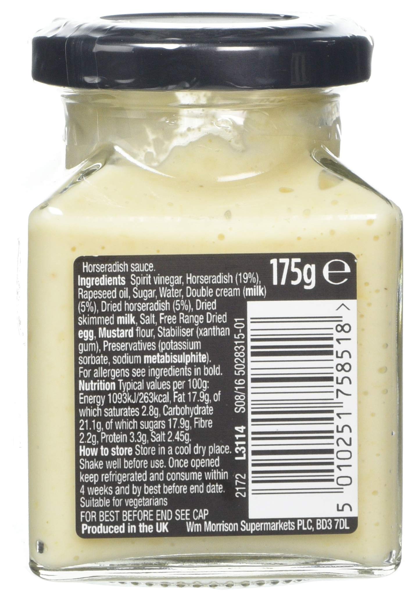 Morrisons The Best Horseradish Sauce, 175g