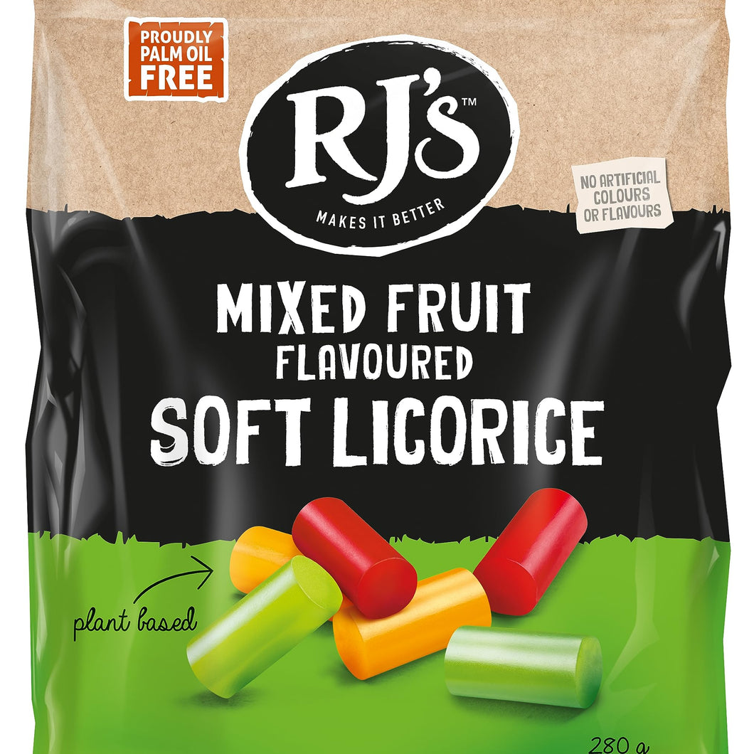 RJs Mixed Fruit Soft Licorice, 280g