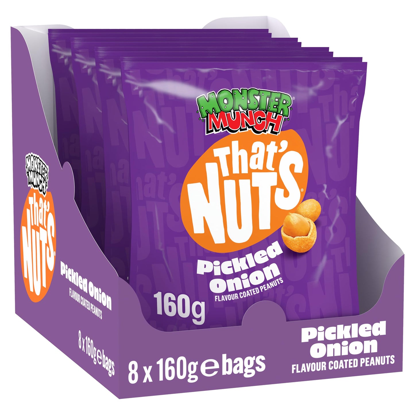 That’s Nuts Monster Munch Pickled Onion Sharing Coated Peanuts 160g