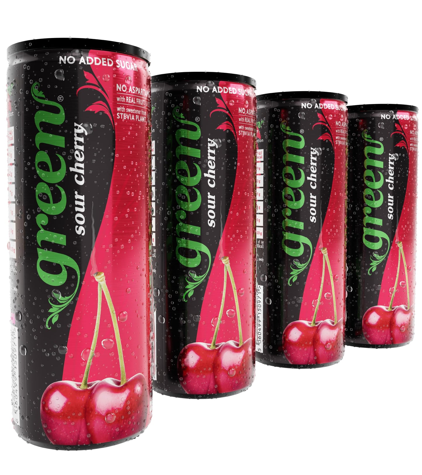 Green - Low Calorie Soft Drink - Sweetened with Stevia, Sugar-Free, Naturally Caffeinated from Green Coffee Beans, No Aspartame - Delicious and Healthy Alternative