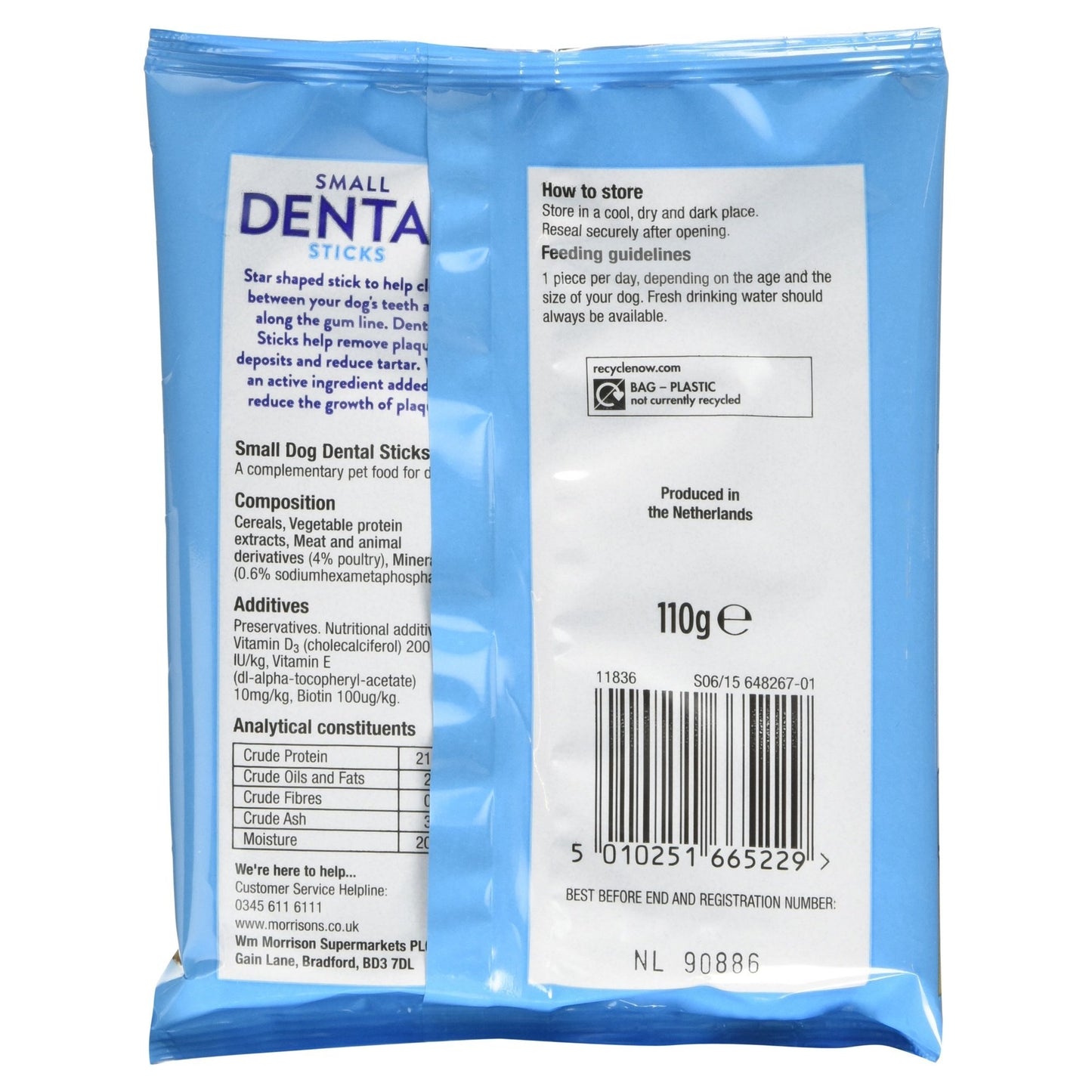 Morrisons 7 Small Dental Sticks, 110g