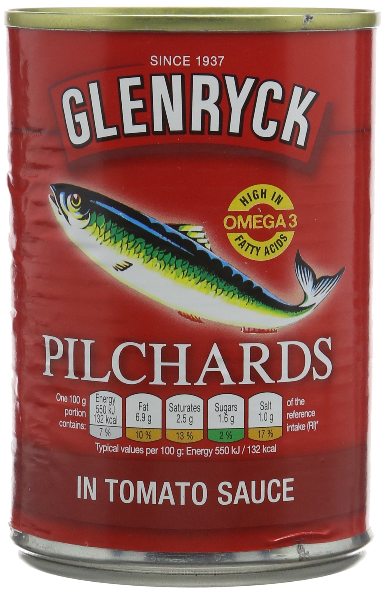 Glenryck Pilchard in Tomato Sauce 400 g Parent