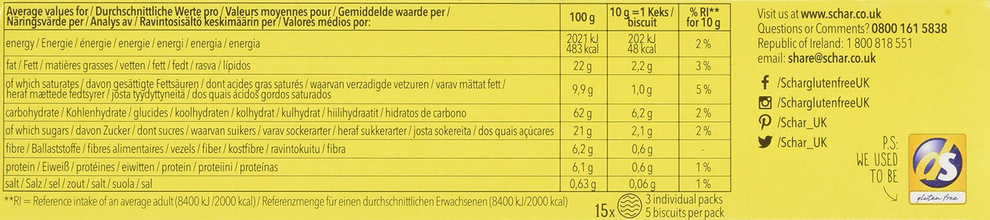 Schar Digestive Biscuits 150 g Parent