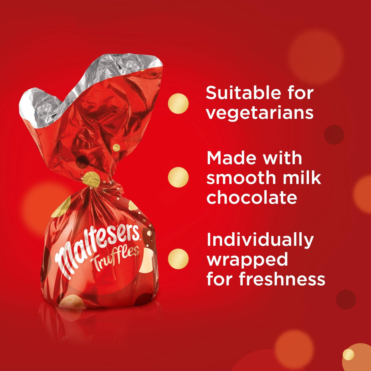 Maltesers Chocolate Truffles Gift Box, Milk Chocolate gift, Honeycomb & Truffle filling, 455g, Ideal Chocolate Selection Box for Gifts, Snacks and Sharing