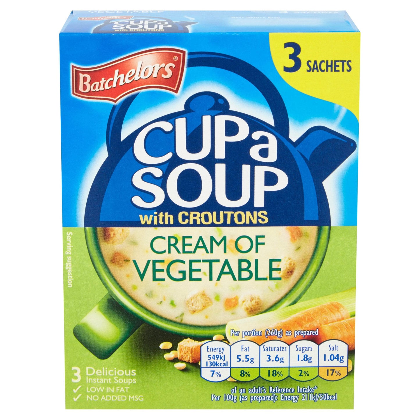 Batchelors Cup a Soup Cream of Vegetable with Croutons 90g