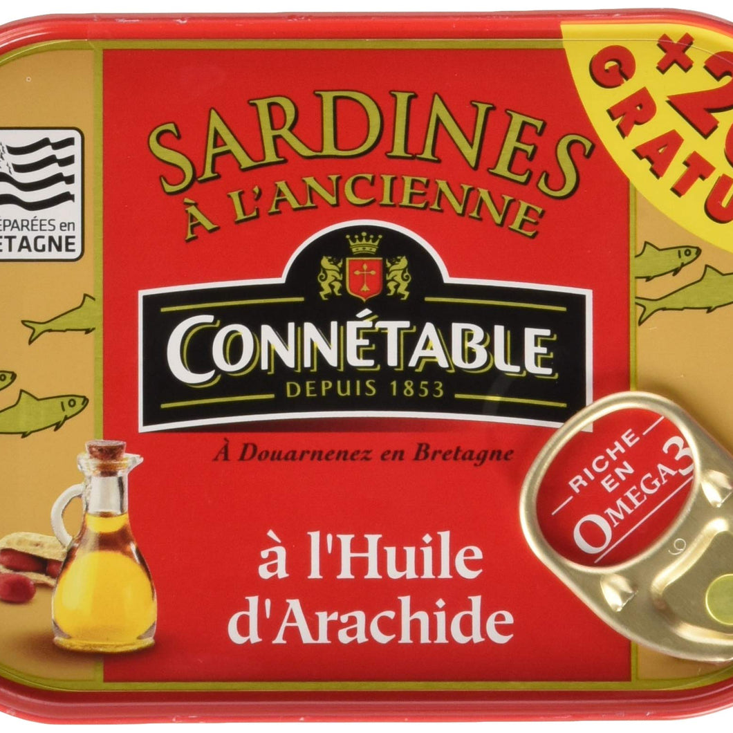 Connétable Sardines à l'Huile d'Arachide 115g