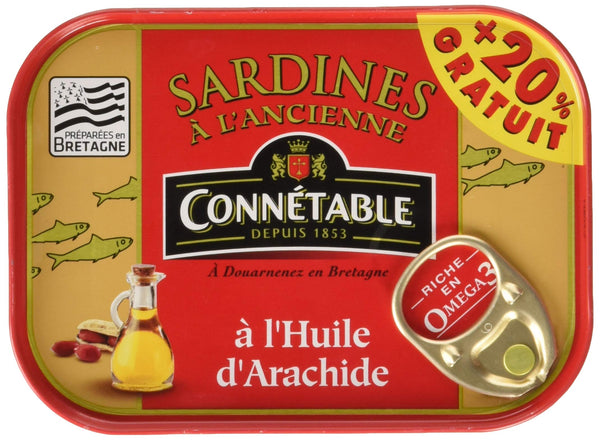 Connétable Sardines à l'Huile d'Arachide 115g