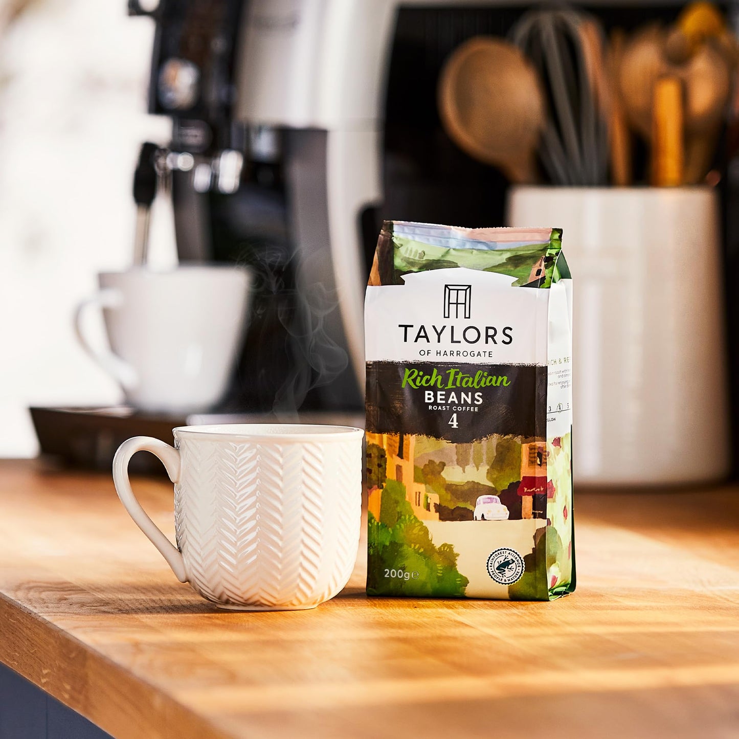 Taylors of Harrogate Rich Italian Coffee Beans 200 g Bag