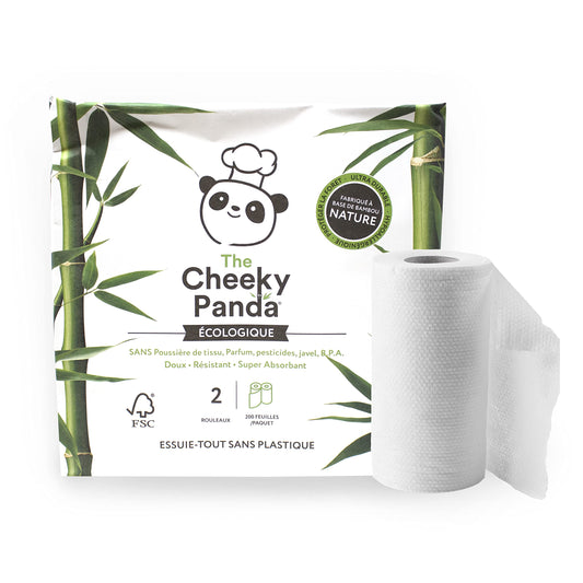 The Cheeky Panda Kitchen Towel, Plastic, White