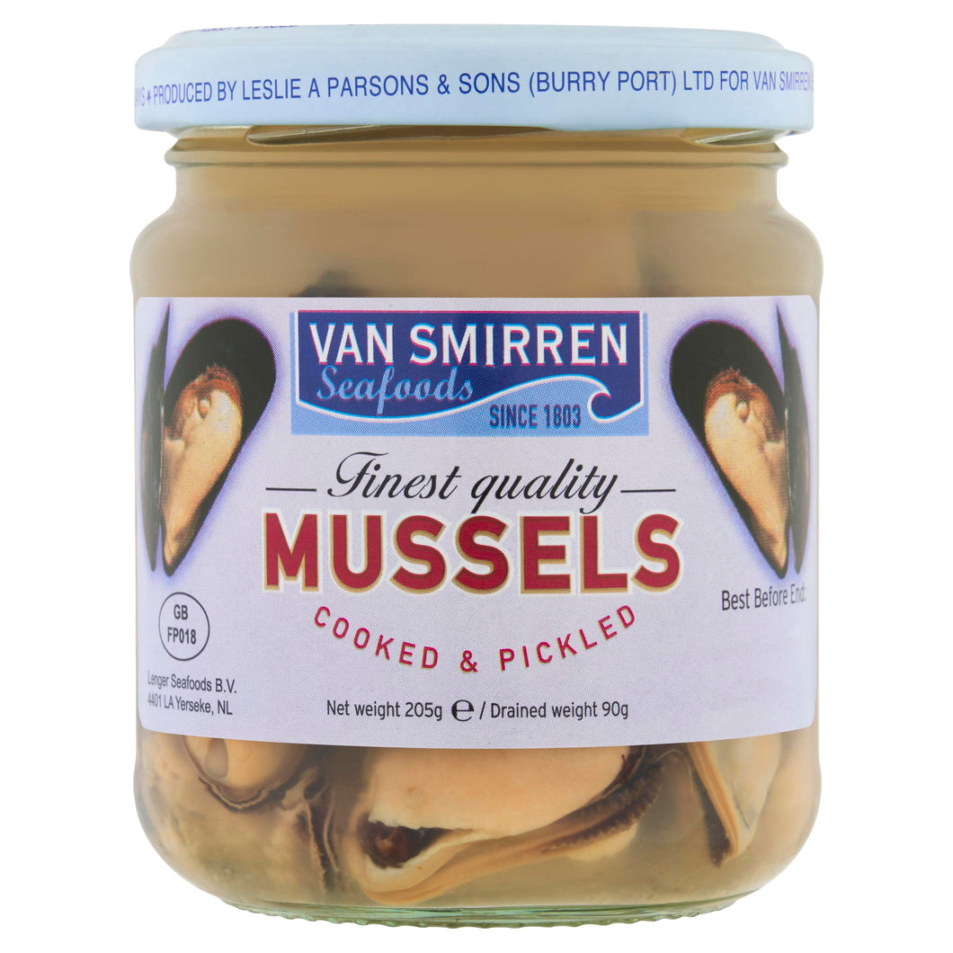 Van Smirren Mussels in Vinegar, 200g