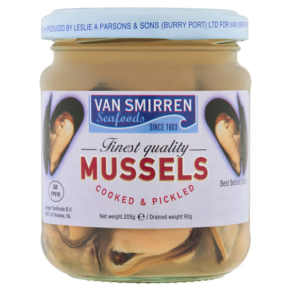 Van Smirren Mussels in Vinegar, 200g