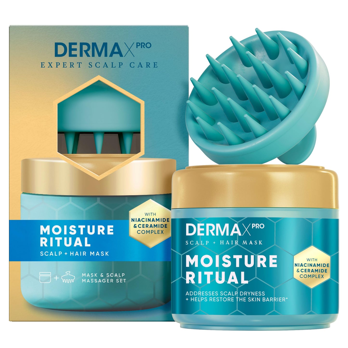 Head & Shoulders DermaXPro Dry Scalp & Hair Mask 300ml with Scalp Massager
